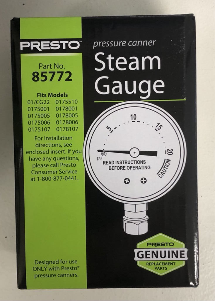 PRESTO Steam Gauge 85772 Wilderness Road Mercantile